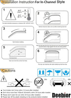 192328 Side Window Wind Deflector, Window Visor fit - Image 6