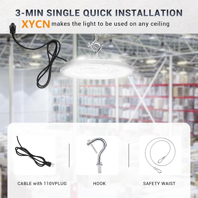 10 Pack 150W UFO Led High Bay Light 6000K Daylight, Commercial Bay Lighting - Image 5
