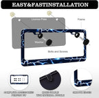 Blue Lightning License Plate Frames - Image 3