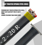 Garage Door Torsion Spring Set, Pair of 2" Electrophoresis Coated Garage Door - Image 2