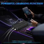 BMK 200W Car Power Inverter DC 12V to 110V AC Car Inverter 4 USB Ports Charger - Image 3