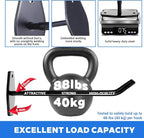 4-Pack Tire Rack Wall Mount, Heavy Duty Hooks - Image 3