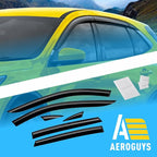Extra Durable Window Deflectors Tape-On Window Visors Rain Guards Fit - Image 8