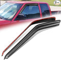 Auto Dynasty 2Pcs Carbon Fiber Pattern Window Visors Compatible by AutoDynasty