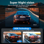 4K Dash Cam Front and Rear, 30FPS Dash Camera - Image 2