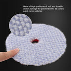 SPTA Wool Polishing Pad, Coarse Pad BlueWool Buffing Pads Set - Image 3