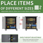 Metal Tool Cabinet, Garage Storage Cabinet System, Wall Cabinet & Locking - Image 7