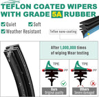 26" 17" 12" Windshield Wiper Blades Replacement - Image 4