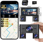 Dash Cam 360°, Dash Camera for Cars Front and Rear Inside, 4 Channel 4K/2K FHD - Image 8