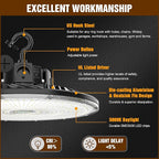 9 Pack 480V LED High Bay Light UL DLC Listed UFO Light 240W 200W 150W Adjustable - Image 6