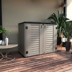 Horizontal Resin Storage Shed, 34 Horizontal Cu.ft Outdoor Storage Cabinet - Image 2