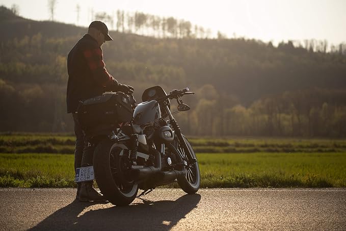 TUBE motorcycle travel luggage, made of waterproof Cordura and Italian leather - Image 5