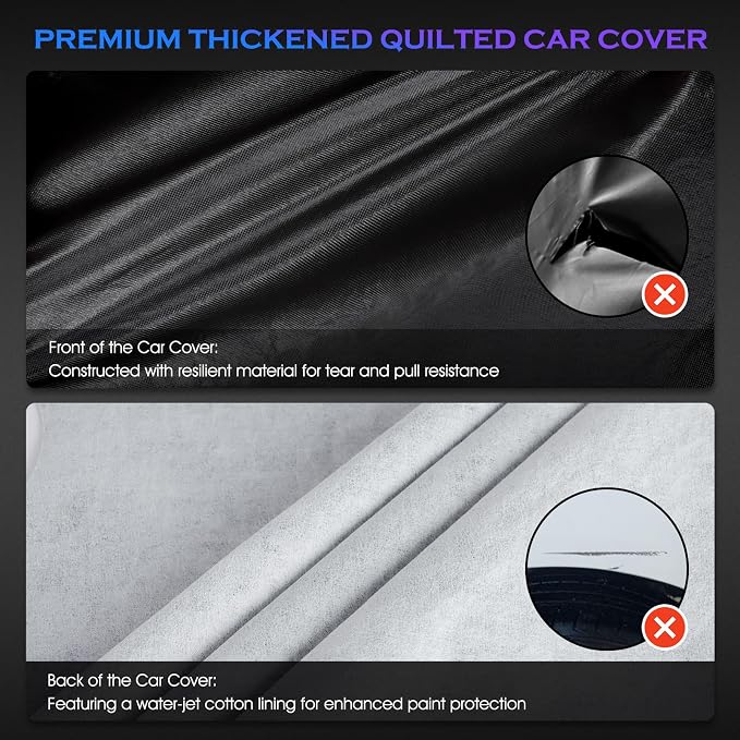 Car Cover Custom Fit for Toyota Tacoma 2005-2023, 6 Layers Truck Cover - Image 2