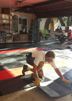 Big Floors RaceDeck Diamond Plate Design, Durable Interlocking Modular Garage - Image 2