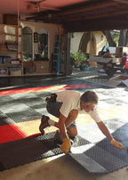 RaceDeck Diamond Plate Design, Durable Interlocking Modular Garage Flooring Tile - Image 4