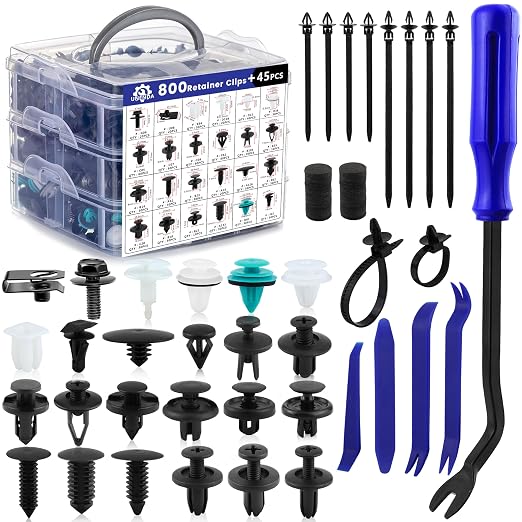 Car Push Retainer Clips 845pcs by UNENDA