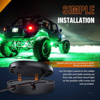 Nilight LED Rock Light 6PCS Green Pods - Image 6