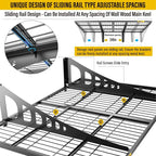 2x3ft Adjustable Rail Wall Garage Storage Shelf, - Image 5