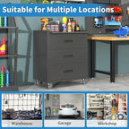 Metal Tool Cabinet, Garage Storage Cabinet System, Wall Cabinet & Locking - Image 7