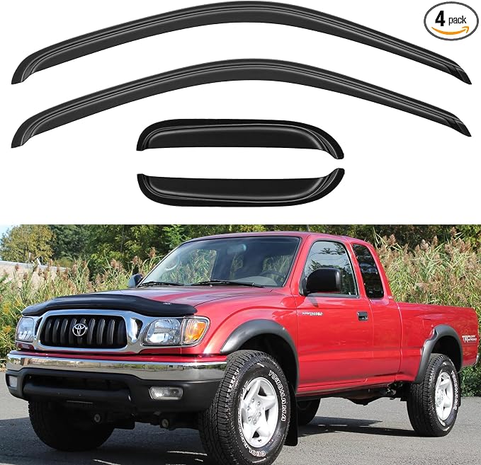 Window Visors Rain Guards Shield by YQAUTEC
