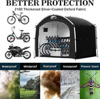 Happy Travel Bike Storage Tent Shed, Outdoor Waterproof Bicycle Covers Shelter - Image 3