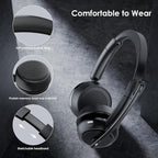 Wireless Headset with ANC & ENC, Wireless Headphones with Flip-to-Mute - Image 7