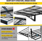 2x3ft 4Pack Wire Shelving Unit Heavy Duty Garage Storage Shelves Wall Mounted - Image 4