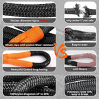 Kinetic Recovery Tow Rope: 1.26" x 30ft 55000LBS Snatch Strap - Image 3
