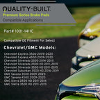 Premium Ceramic Front Brake Pads Compatible - Image 3