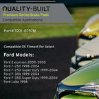 Premium Semi-Metallic Rear Brake Pads Compatible - Image 3