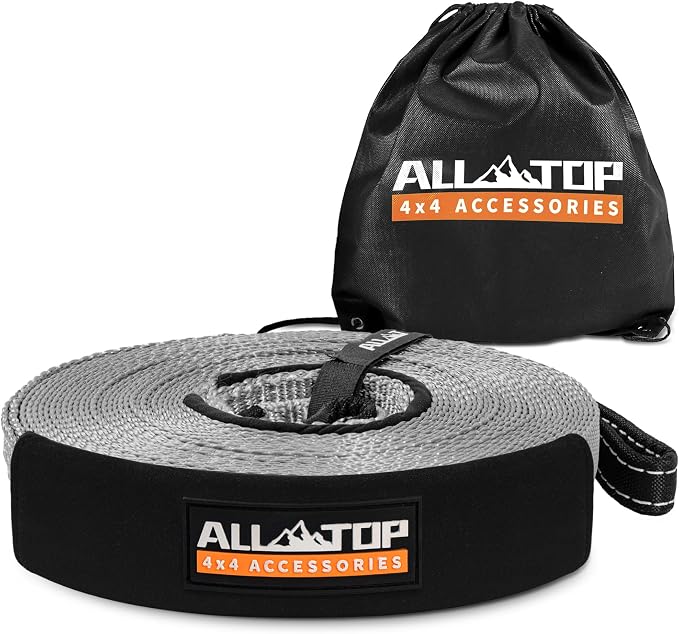 ALL-TOP Winch Extension Strap 2in x 65.6ft Min Break Strength 11000Lbs by ALL-TOP4X4