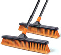 2 Set 18" Push Broom Outdoor by CLEANHOME