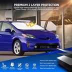 Windshield Sun Shade for Toyo-ta Prius 2010-2015 Foldable Sunshade Custom Fit - Image 3