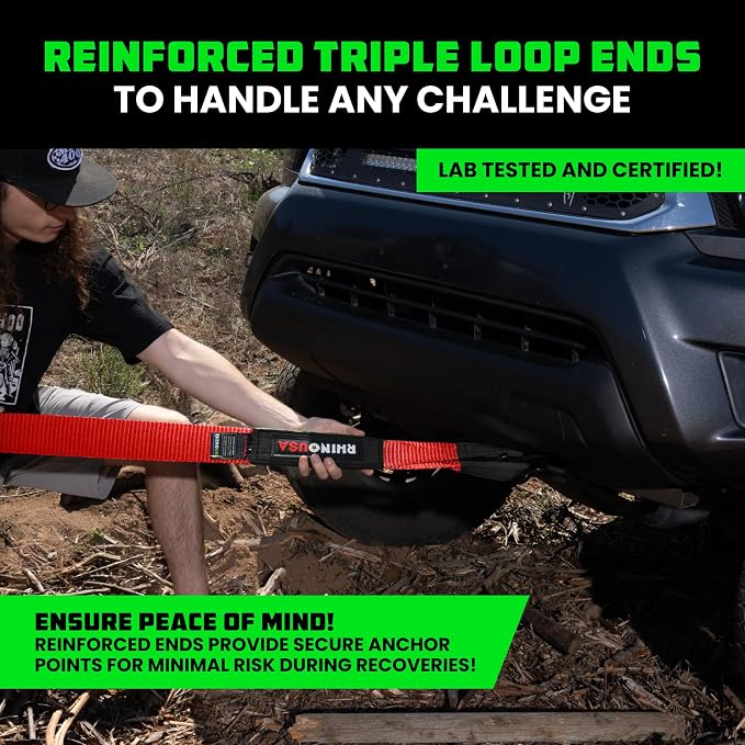 Rhino USA Recovery Tow Strap - Image 3