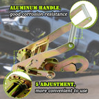 4 Pack Car Tie Down Straps for Trailers - Image 3