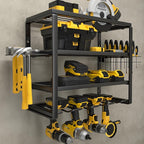 YYR 4 Layer Power Tool Organizer Wall Mount, Cordless Drill Hanger Storage Rack by YYR