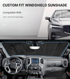 Windshield Sun Shade for Kia Sportage 2017-2022, Front Window Sunshade Shield - Image 2
