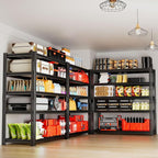 Storage Shelves 2PCS, Garage Shelving Heavy Duty 2400LBS Capacity, 5 Tier - Image 4