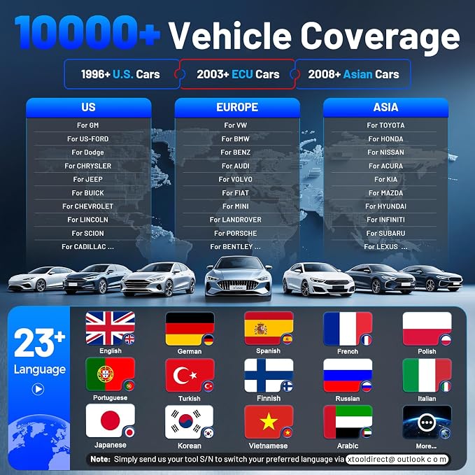 XTOOL InPlus IP616 V2.0 OBD2 Scanner Diagnostic Tool, Lifetime Update Scan Tool - Image 6