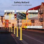 6Pcs Heavy Duty Safety Bollards, 4.5" Diameter Steel Pipe Bollard Post - Image 7