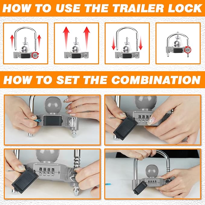 Funmit Trailer Lock Universal Hitch Lock - Image 5