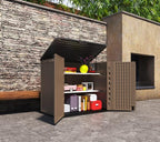 Horizontal Resin Storage Shed, 34 Horizontal Cu.ft Outdoor Storage Cabinet - Image 3