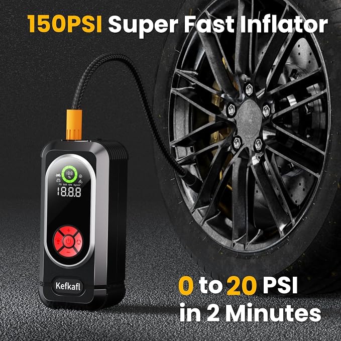 Jump Starter with Air Compressor, 4000A Car Battery Jump Starter Portable 150 - Image 3