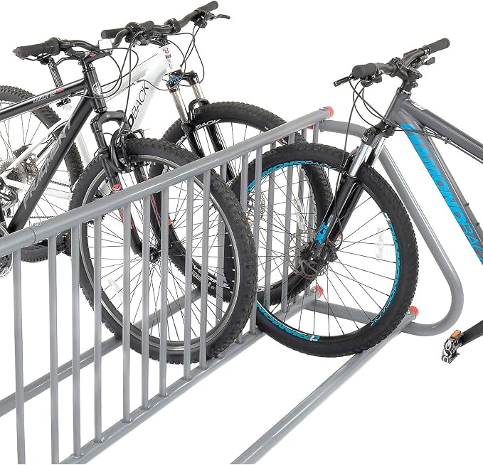 Global Industrial 111" L Double-Sided Grid Bike Rack, 18-Bike Capacity - Image 5