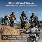 Fodsports FX8 Pro Motorcycle Communication Systems - Image 2
