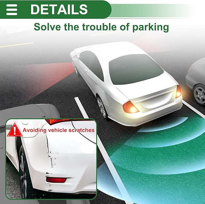 Motoforti Universal Car Auto Vehicle Reverse Backup Radar System Reverse - Image 4