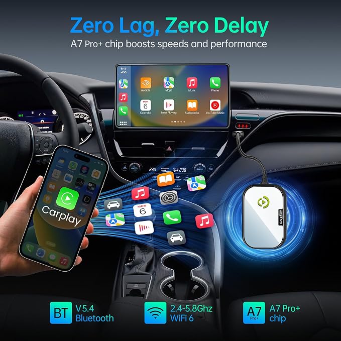 Wireless CarPlay Adapter for Apple iPhone, Converts Factory Wired CarPlay to - Image 6
