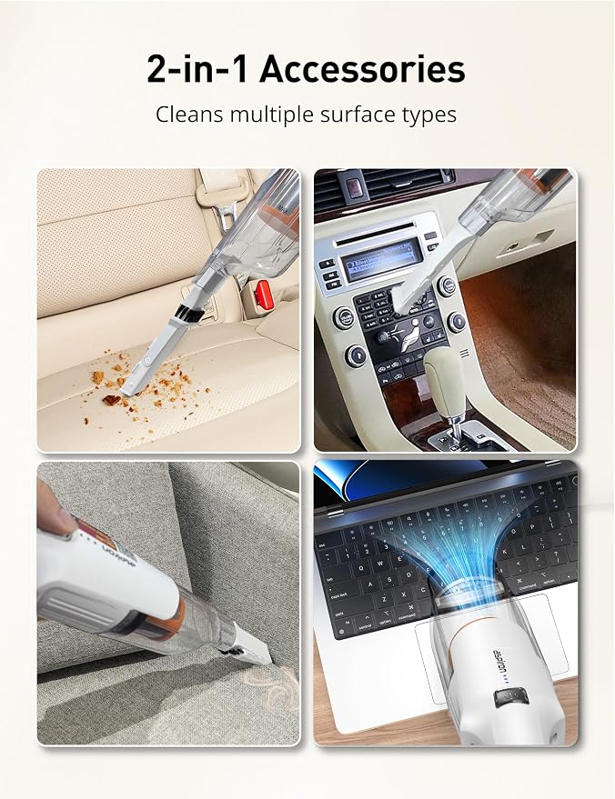 Aspiron Cordless Handheld Vacuum, 24KPA Powerful Car Vacuum, Rechargeable - Image 5