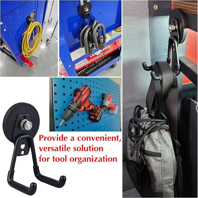 MUTUACTOR Powerful Magnetic Hooks, Non-Slip Heavy Duty Magnetic Hooks - Image 6