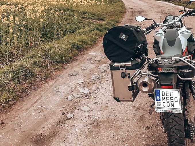 TUBE motorcycle travel luggage, made of waterproof Cordura and Italian leather - Image 8